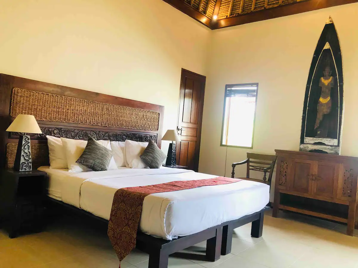 Kamar tidur dua di Villa Carissa