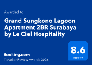 Le Ciel Hospitality — Booking.com Award 2026 (8.6/10) Grand Sungkono Surabaya