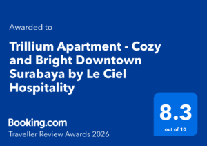 Le Ciel Hospitality — Booking.com Award 2026 (8.3/10) Trillium Surabaya