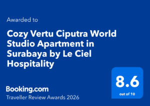Le Ciel Hospitality — Booking.com Award 2026 (8.6/10) Vertu Ciputra Surabaya