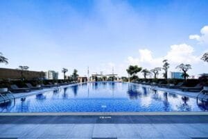 Outdoor pool at Trillium Residence Surabaya