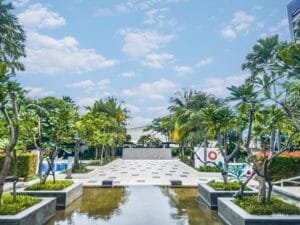 Taman apartemen 2br sophisticated surabaya di via tower ciputra world