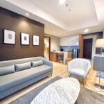 Living room and sofa bed serene 2br Venetian grand sungkono