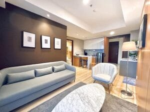 Living room and sofa bed
