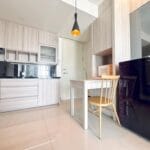 Kitchen charming 2br apartment at amor pakuwon city mall