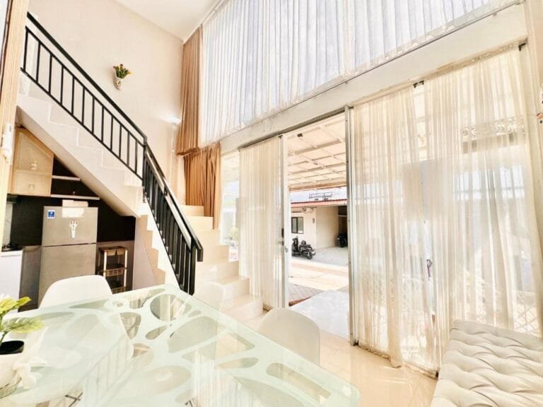 Dining room cozy 2br merapi green hills in jogja