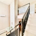 View from upstairs cozy 2br merapi green hills in jogja