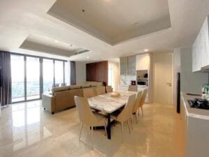 Ruang tamu kamar makan signature arc100 vasa suite