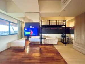 Sleeping arrangement in the Love studio