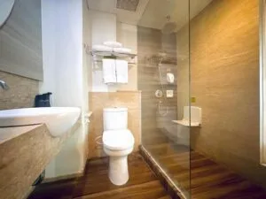 Bathroom in a Max Love family suite