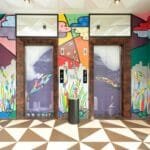 Lobby lift family serviced apartments surabaya timur