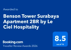 Le Ciel Hospitality — Booking.com Award 2026 (8.5/10) Benson Tower Surabaya