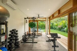 Gym pribadi villa mewah di Uluwatu